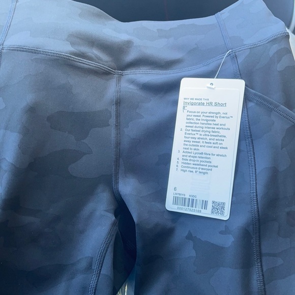lululemon athletica Pants - Invigorate shorts 8” Last one! high waisted